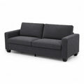 3-Sitzer Sofa Dunkelgrau Polyester